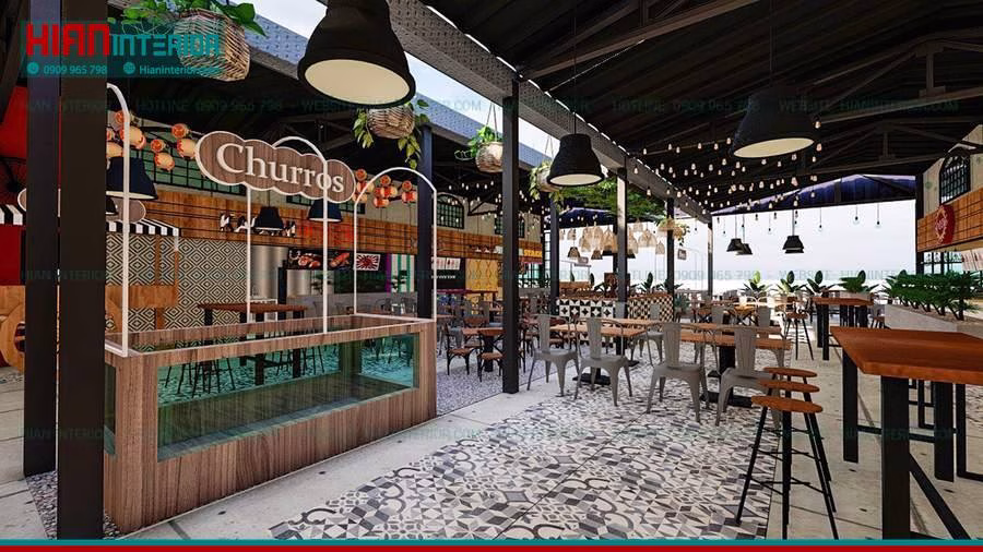 Báo Giá Xây Khu Ẩm Thực Foodcourt