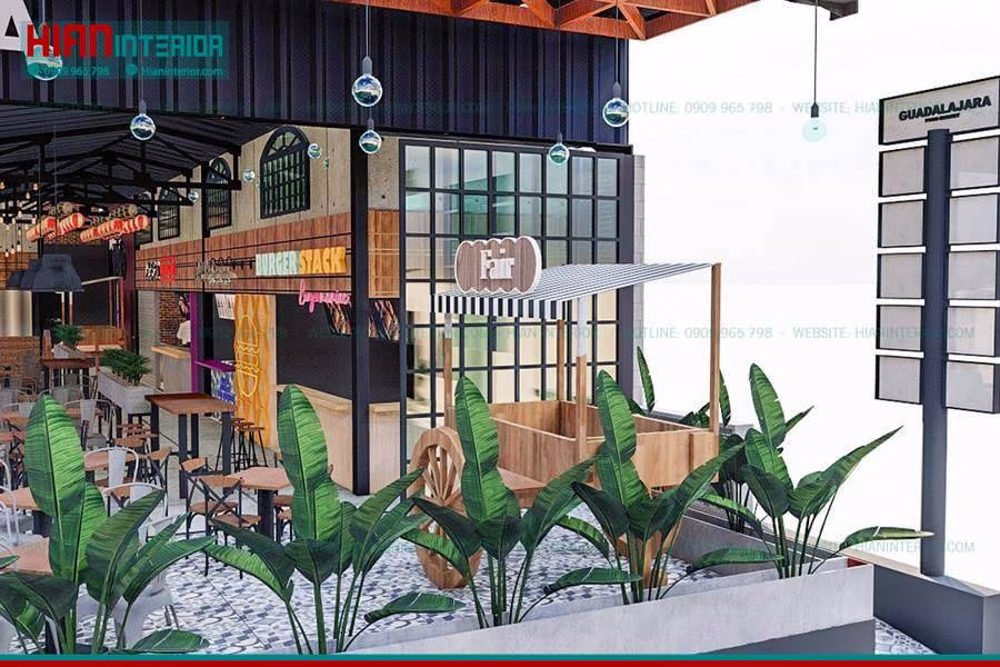Báo Giá Xây Khu Ẩm Thực Foodcourt