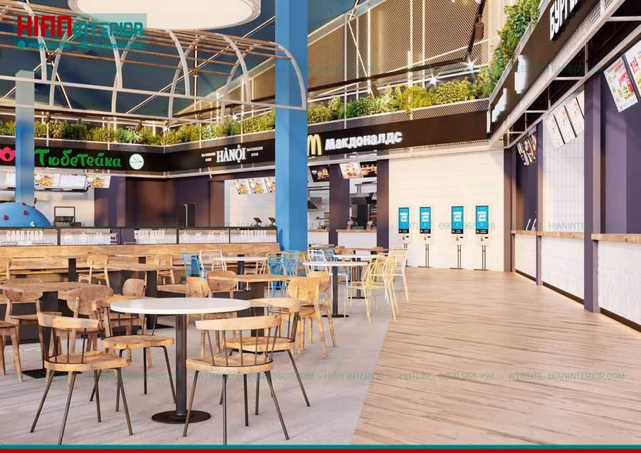 Thiết Kế Thi Công Khu Ẩm Thực Foodcourt
