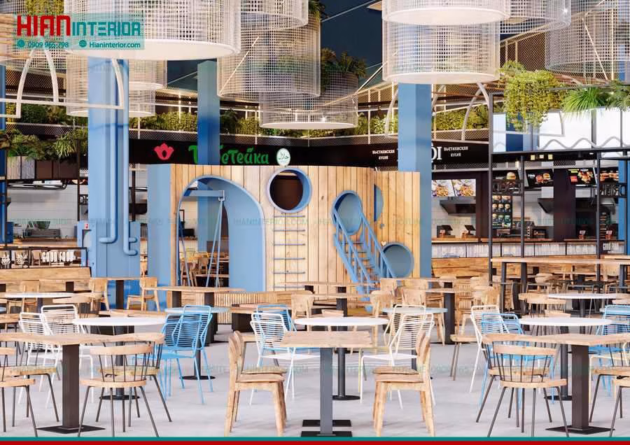 Thiết Kế Thi Công Khu Ẩm Thực Foodcourt