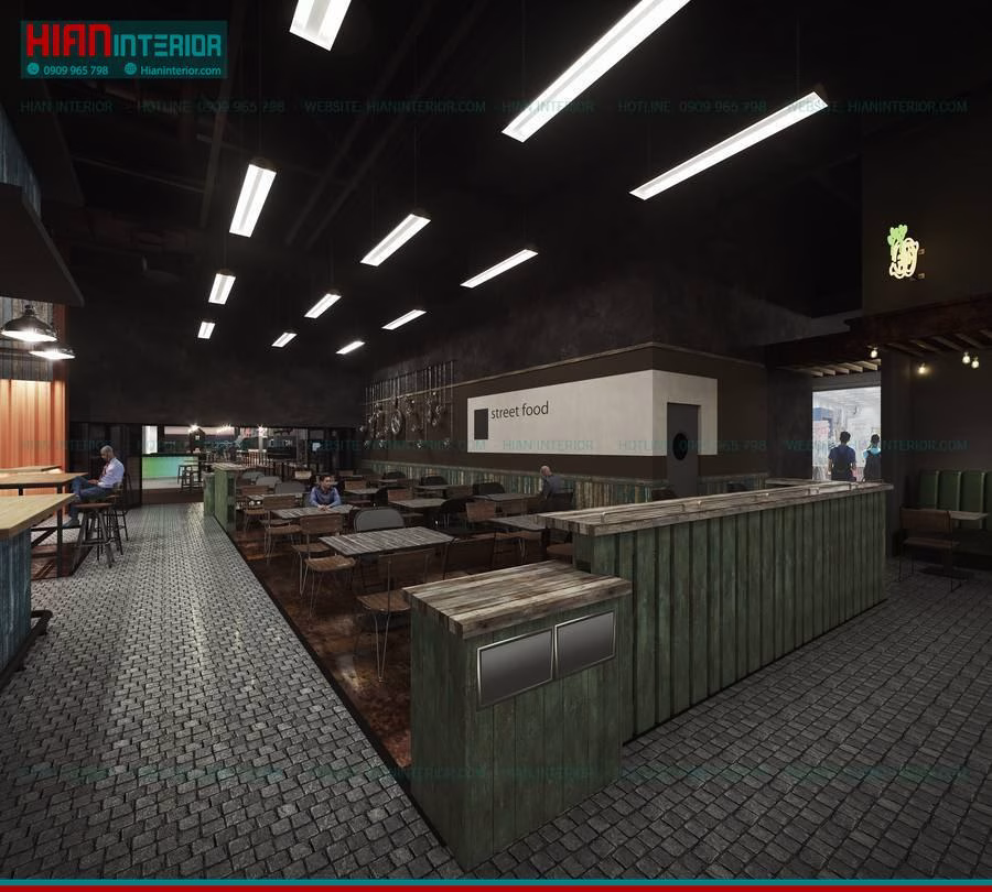 Khu Ẩm Thực Foodcourt Sang Trọng