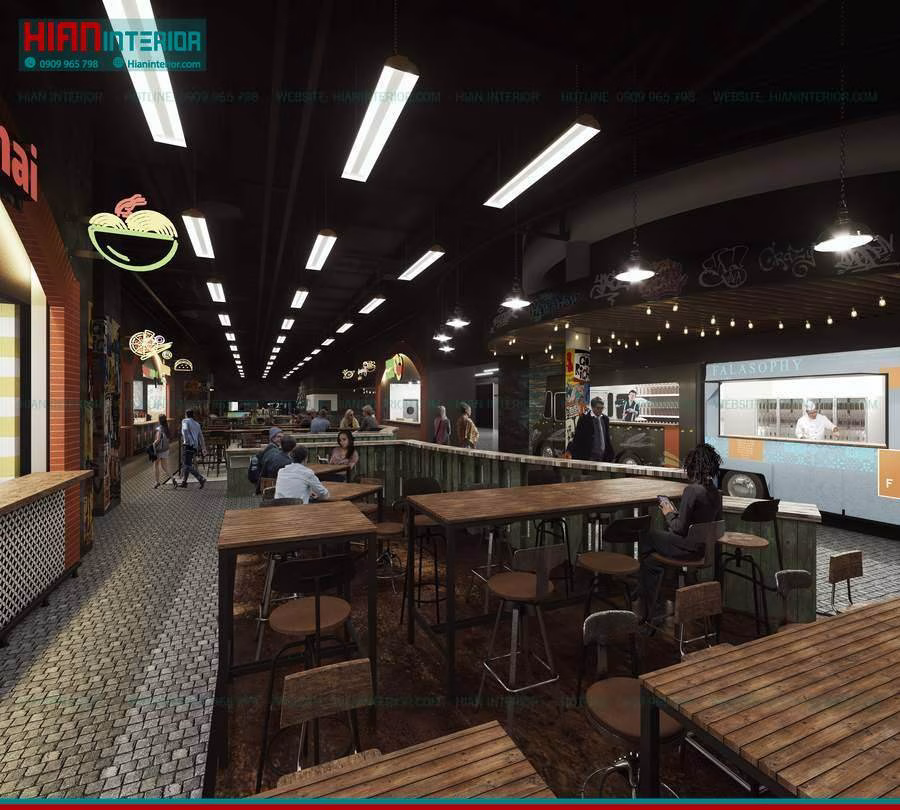 Khu Ẩm Thực Foodcourt Sang Trọng