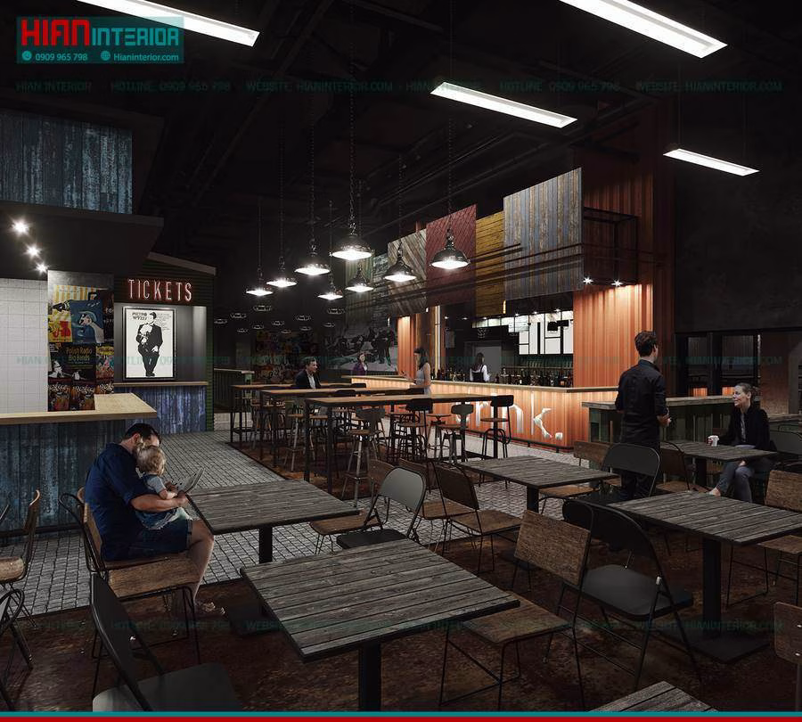 Khu Ẩm Thực Foodcourt Sang Trọng