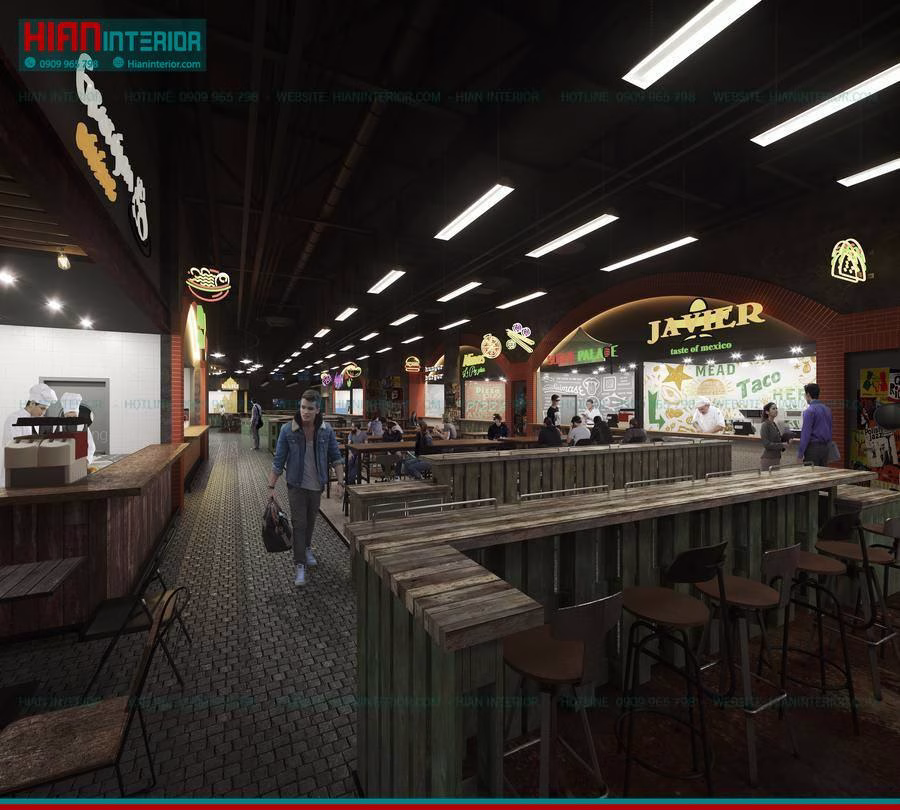 Khu Ẩm Thực Foodcourt Sang Trọng