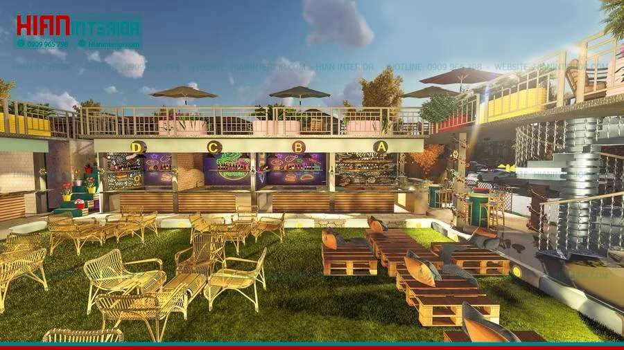 Khu Ẩm Thực Foodcourt Độc Đáo