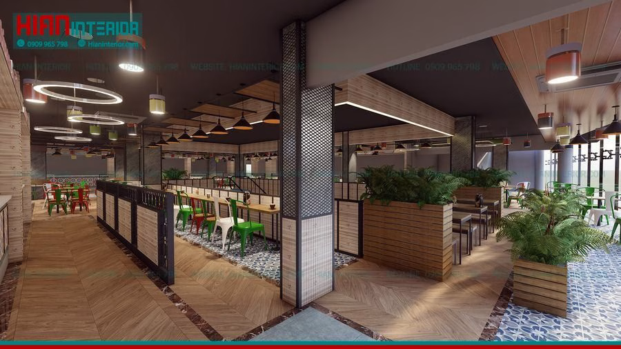 Khu Ẩm Thực Foodcourt Cho Siêu Thị