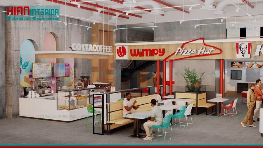 Khu Ẩm Thực Foodcourt Cho Khu Du Lịch