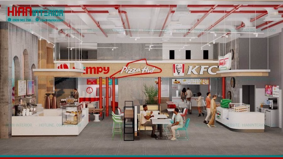 Khu Ẩm Thực Foodcourt Cho Khu Du Lịch