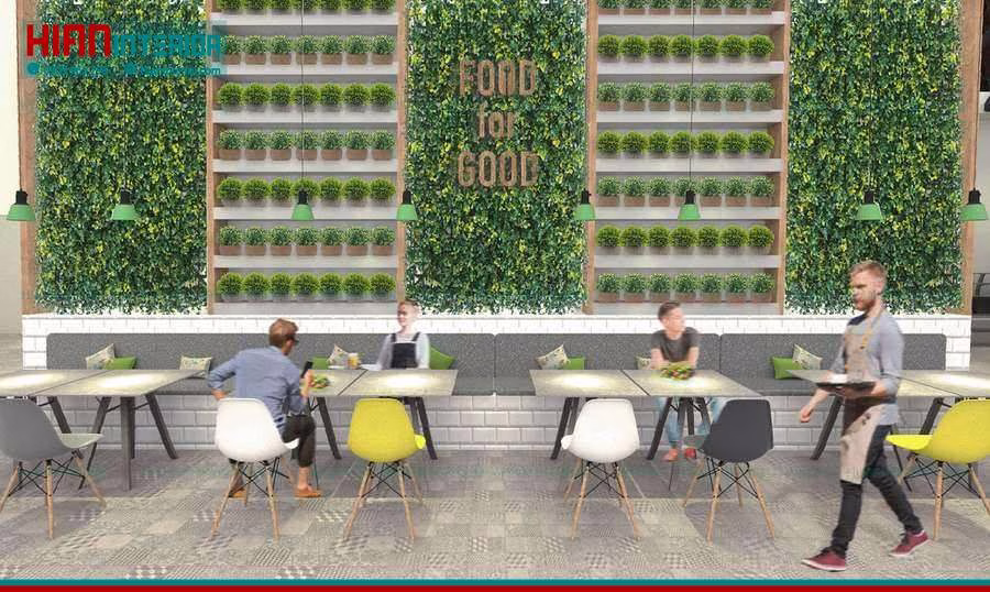 Khu Ẩm Thực Foodcourt Cho Khu Vui Chơi