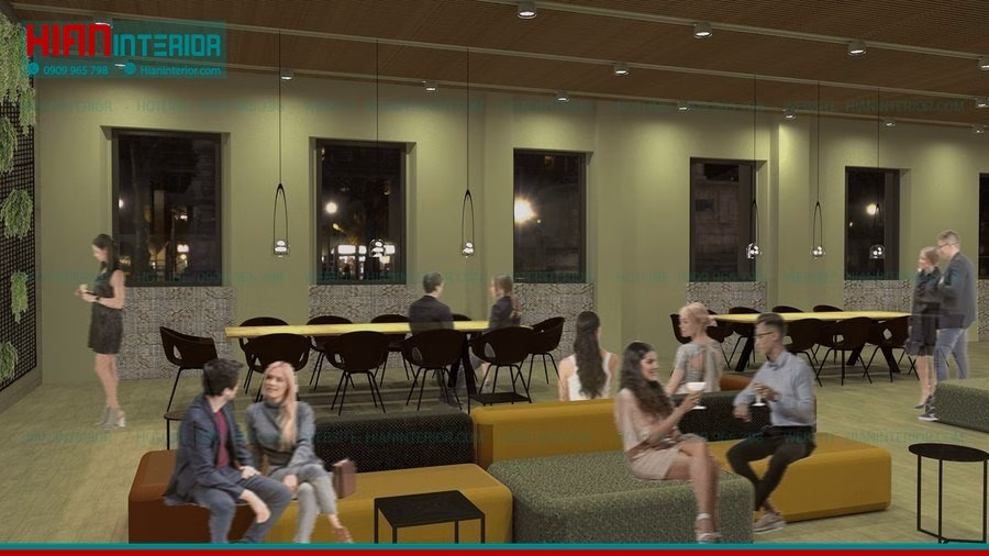 Khu Ẩm Thực Foodcourt Cho Khu Vui Chơi