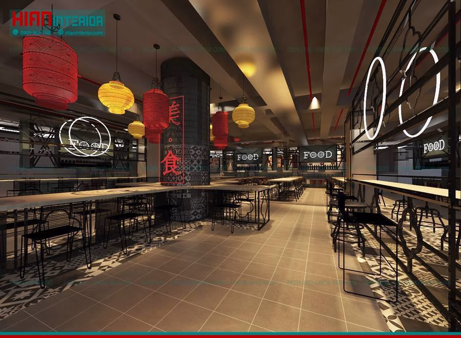 Thiết Kế Foodcourt Hiện Đại