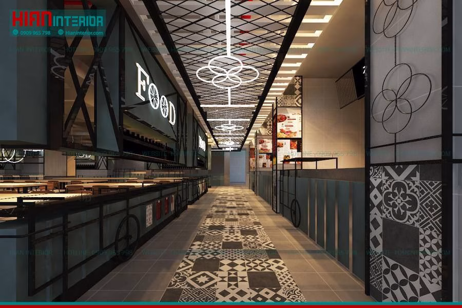 Thiết Kế Foodcourt Hiện Đại