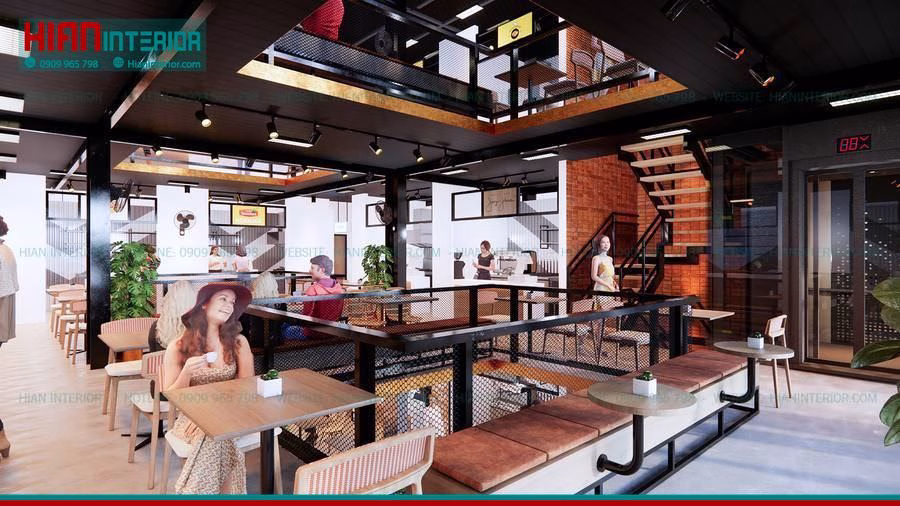 Thi Công Foodcourt Hiện Đại