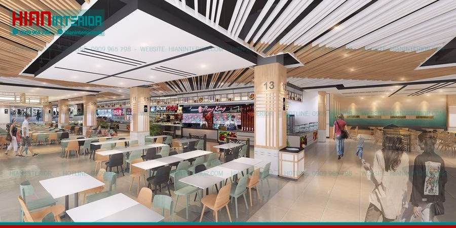 Foodcourt Sang Trọng Ấn Tượng