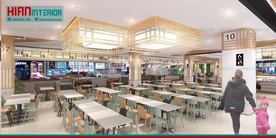 Foodcourt Sang Trọng Ấn Tượng
