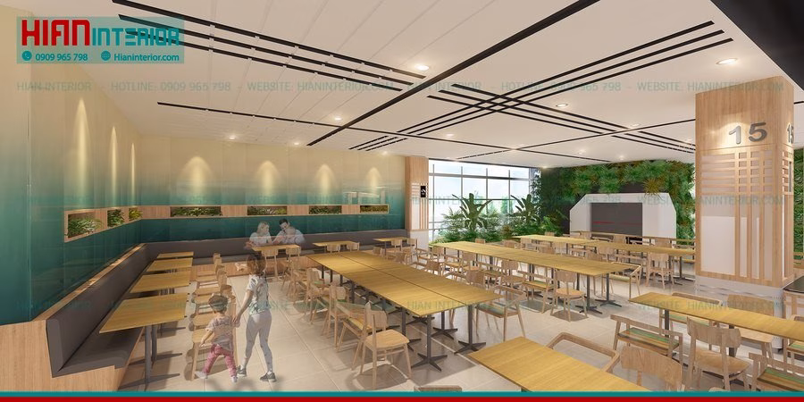 Foodcourt Sang Trọng Ấn Tượng