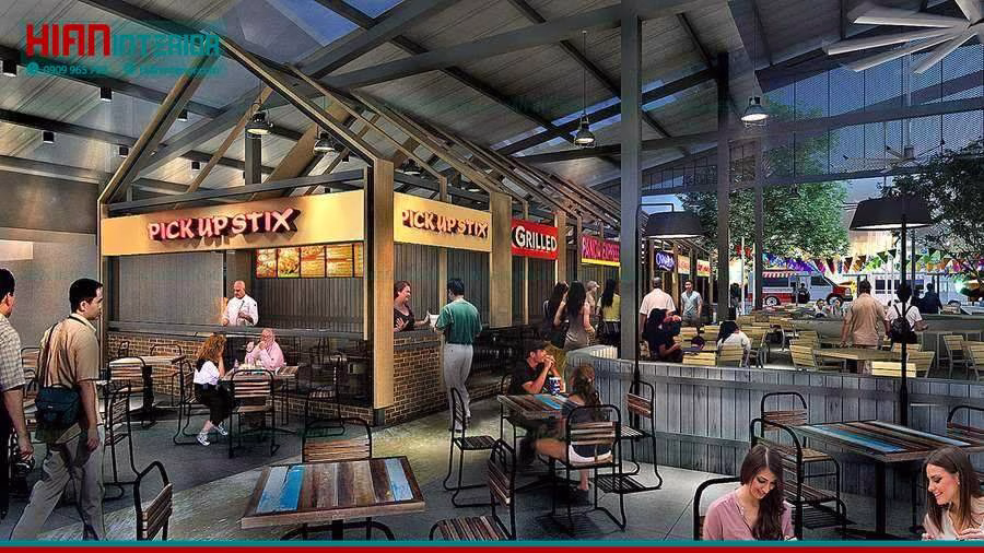 Thiết Kế Mặt Bằng Foodcourt