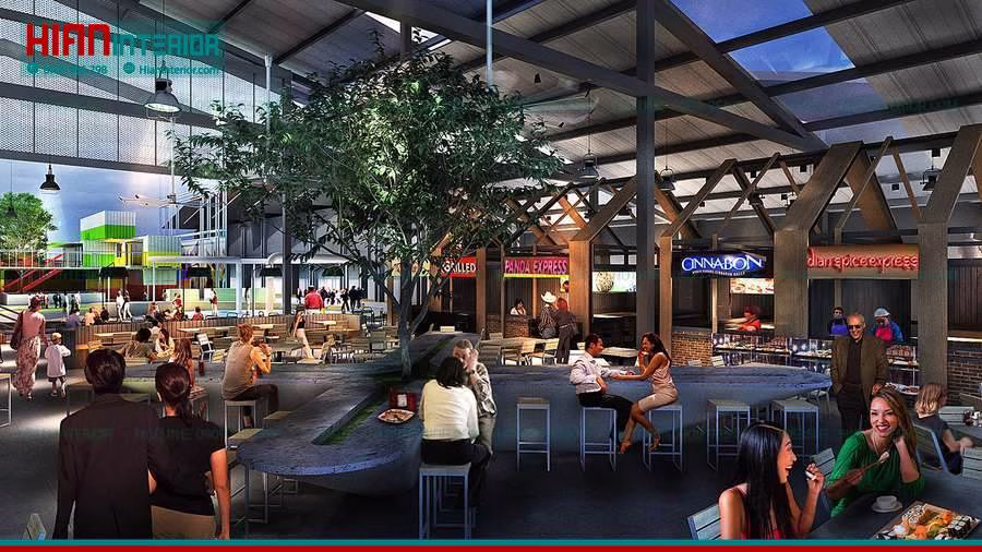 Thiết Kế Mặt Bằng Foodcourt
