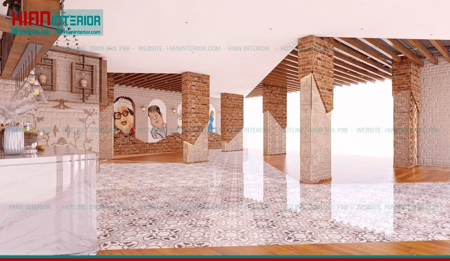 Thiết Kế Nhà Hàng Địa Trung Hải Hiện Đại