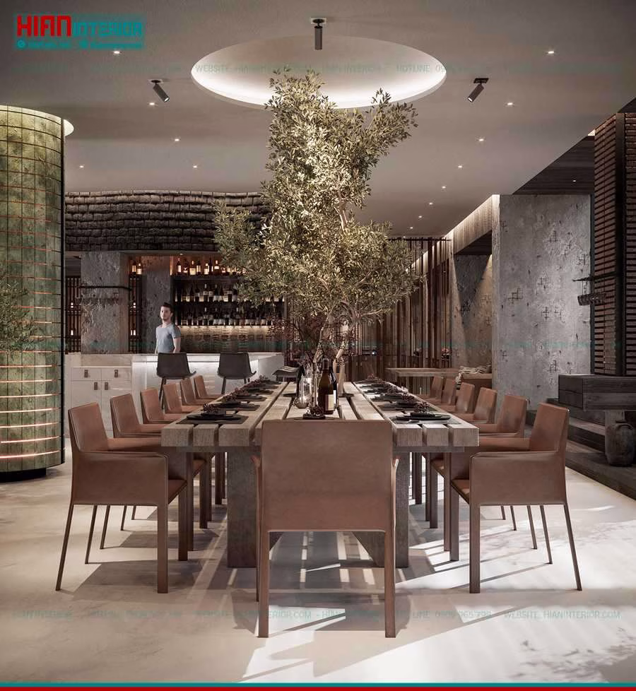 Thiết Kế Nhà Hàng Hiện Đại