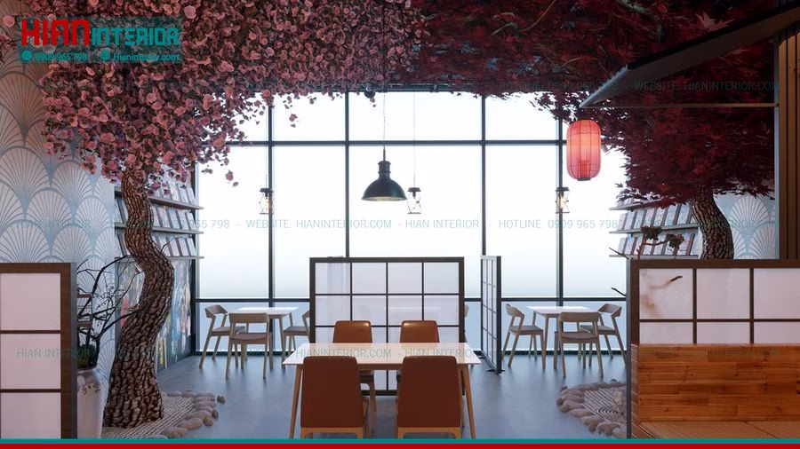 Thiết Kế Nhà Hàng Nhật Hiện Đại