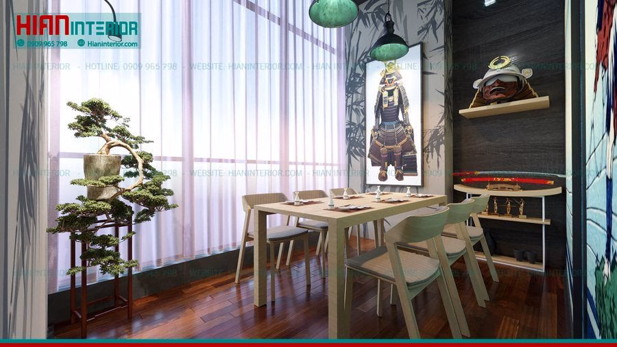 Thiết Kế Nhà Hàng Nhật Hiện Đại
