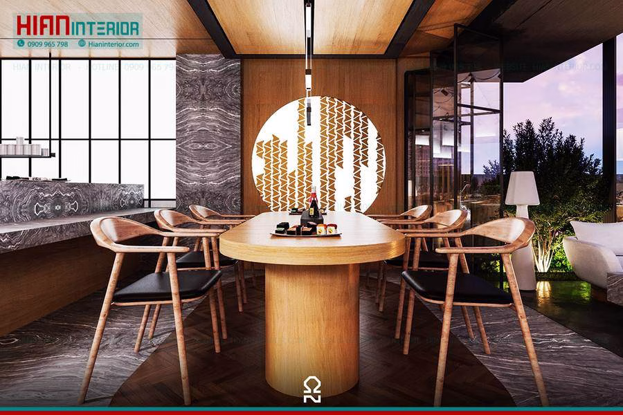 Nhà Hàng Nhật Phong Cách Hiện Đại