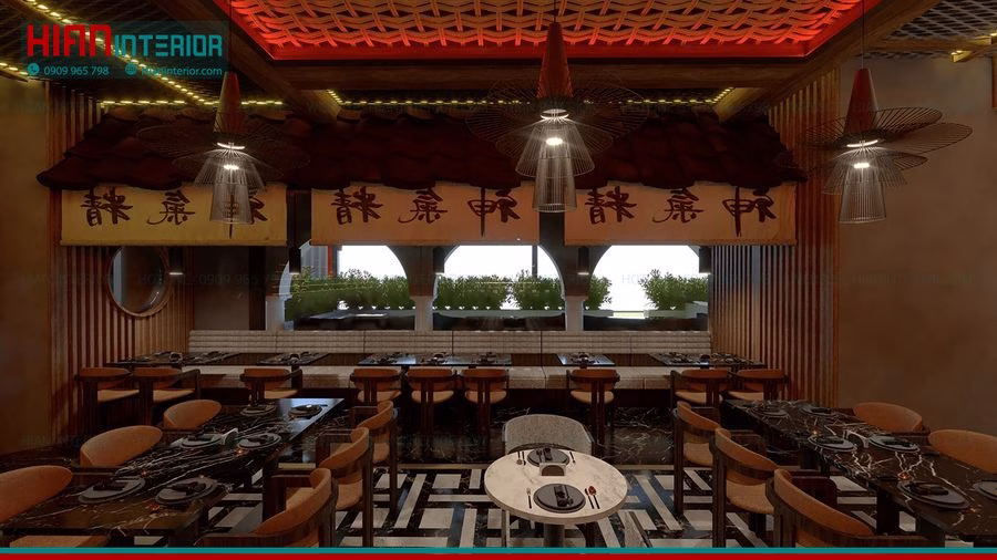 Thiết Kế Nhà Hàng Sushi