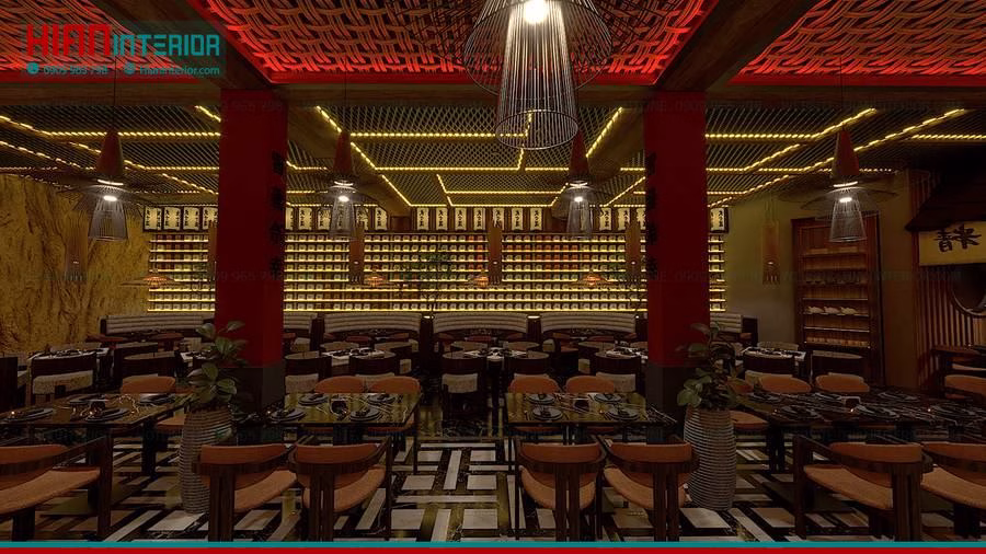Thiết Kế Nhà Hàng Sushi