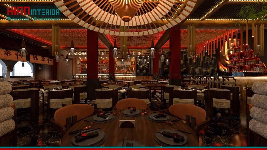 Thiết Kế Nhà Hàng Sushi