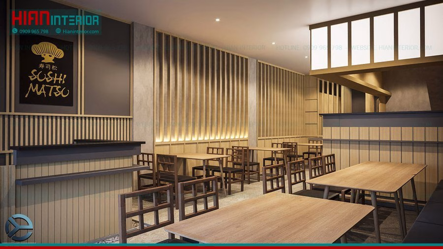 Thi Công Nhà Hàng Sushi