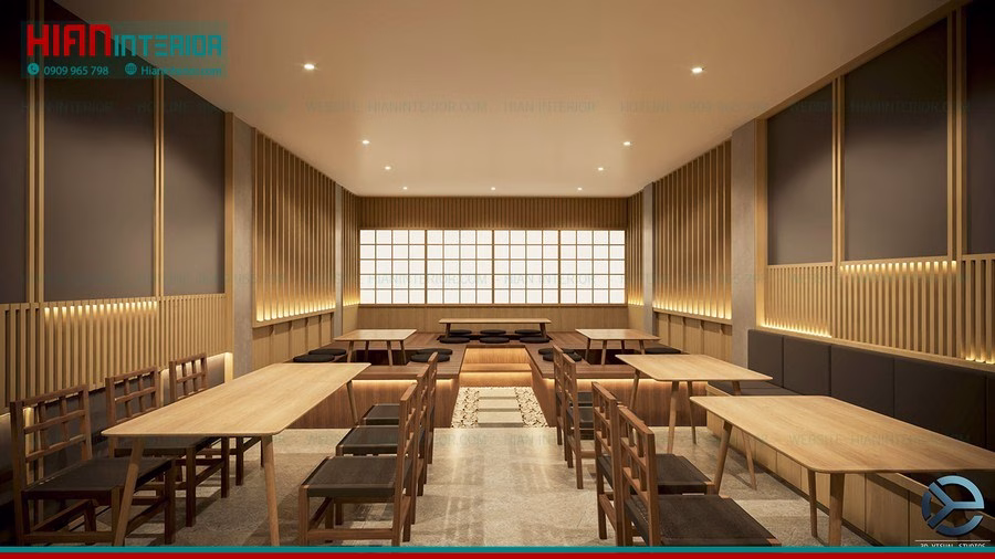 Thi Công Nhà Hàng Sushi