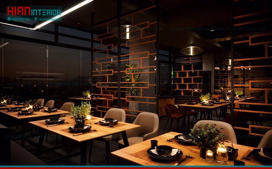 Mẫu Nhà Hàng Lẩu Nướng Nhật