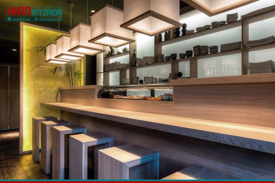 Thiết Kế Nhà Hàng Nhật Mini