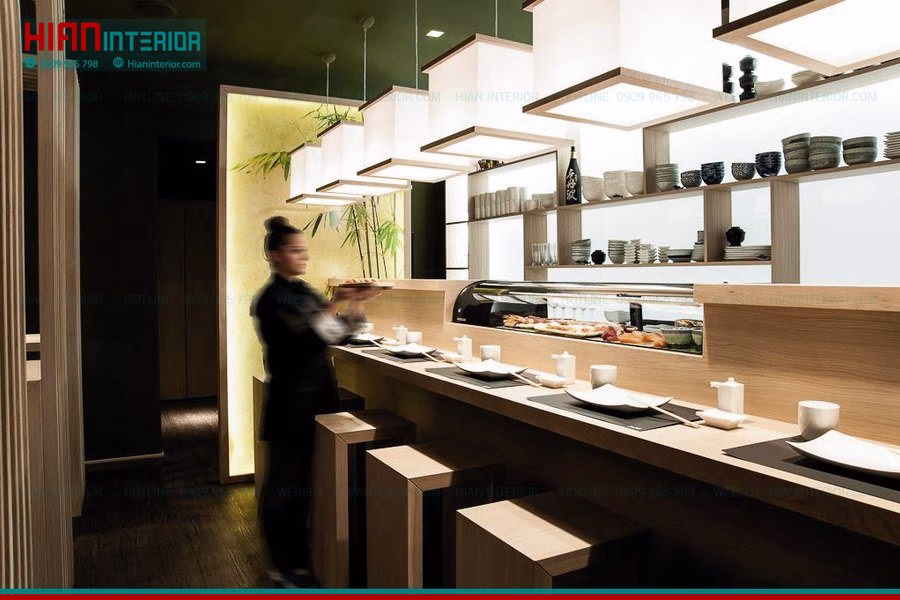 Thiết Kế Nhà Hàng Nhật Mini