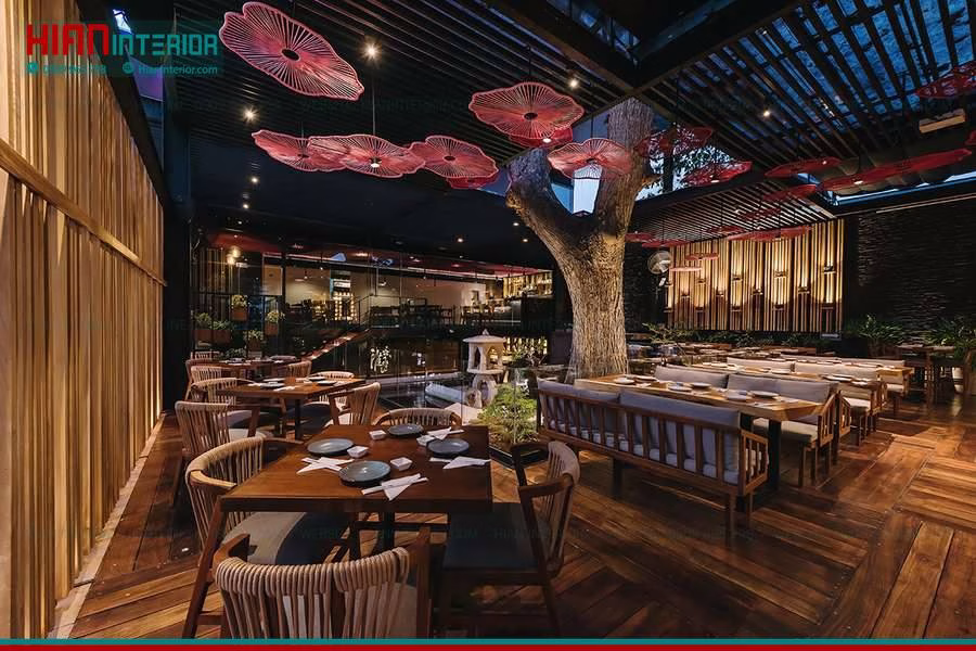 Nhà Hàng Nhật Mini Hiện Đại