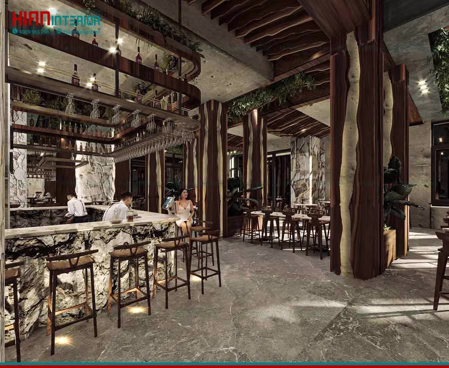 Báo Giá Hoàn Thiện Nhà Hàng Rượu Vang