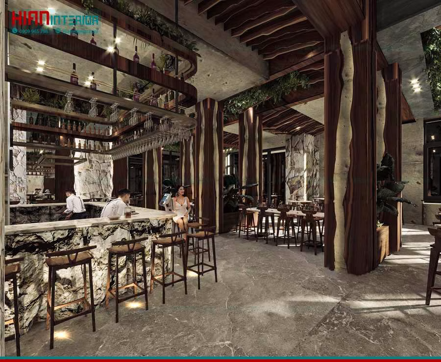 Báo Giá Hoàn Thiện Nhà Hàng Rượu Vang