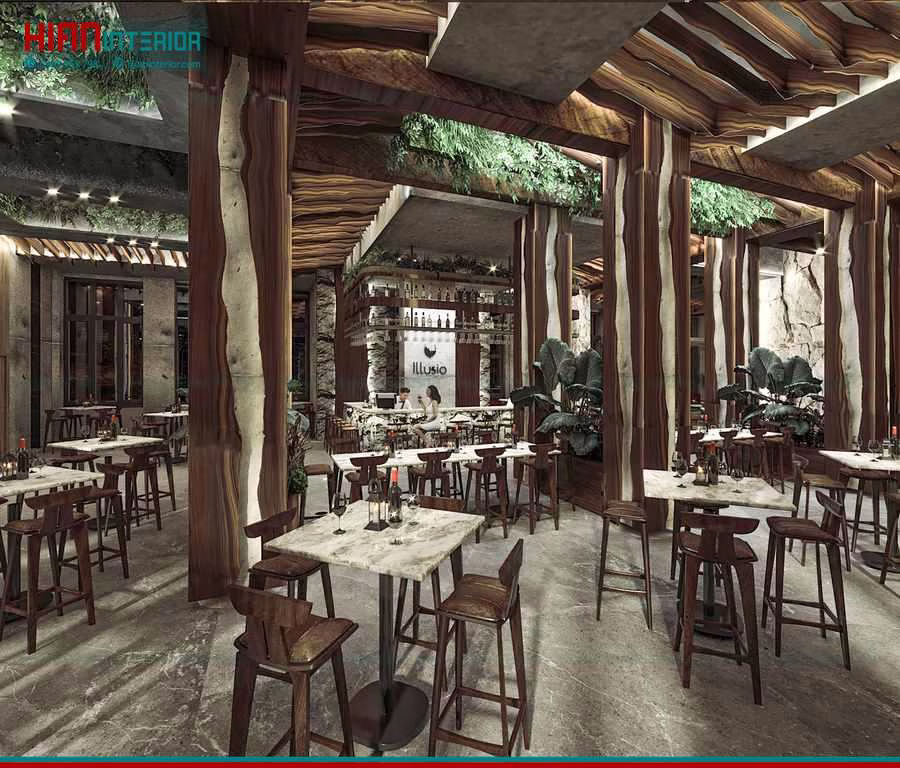 Báo Giá Hoàn Thiện Nhà Hàng Rượu Vang