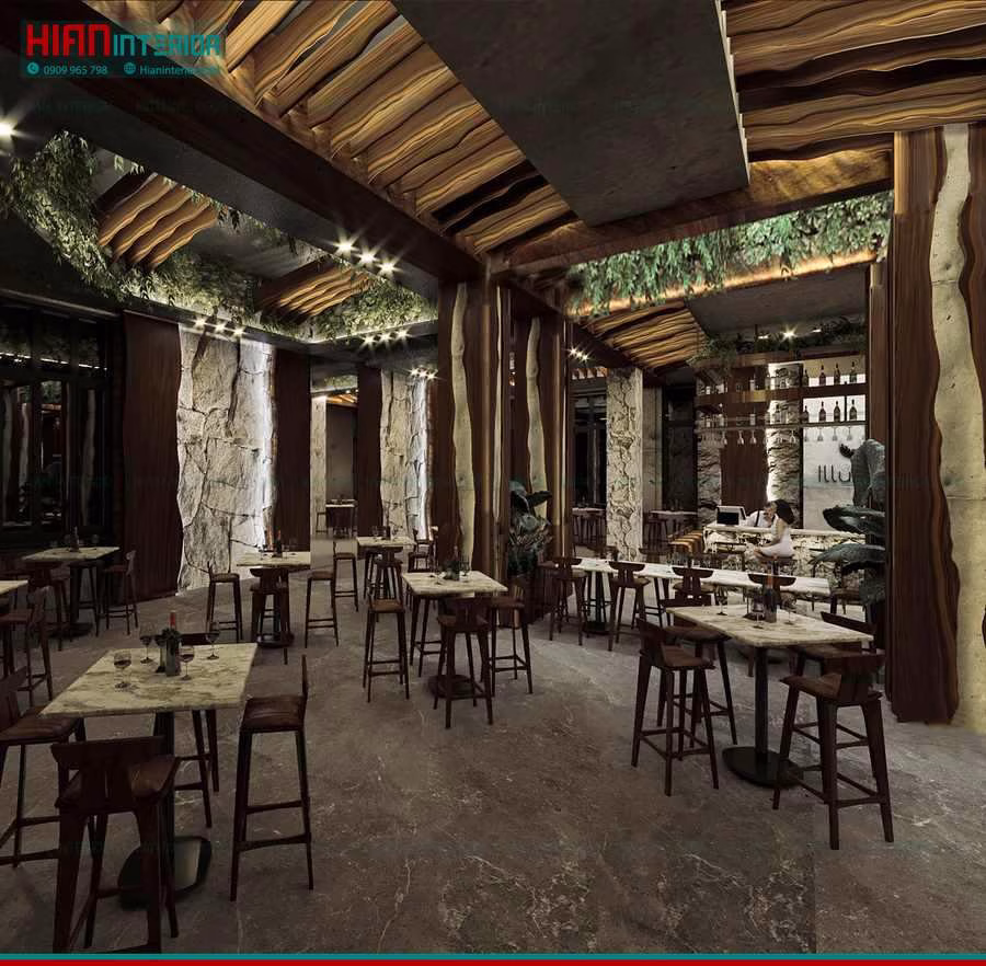 Báo Giá Hoàn Thiện Nhà Hàng Rượu Vang