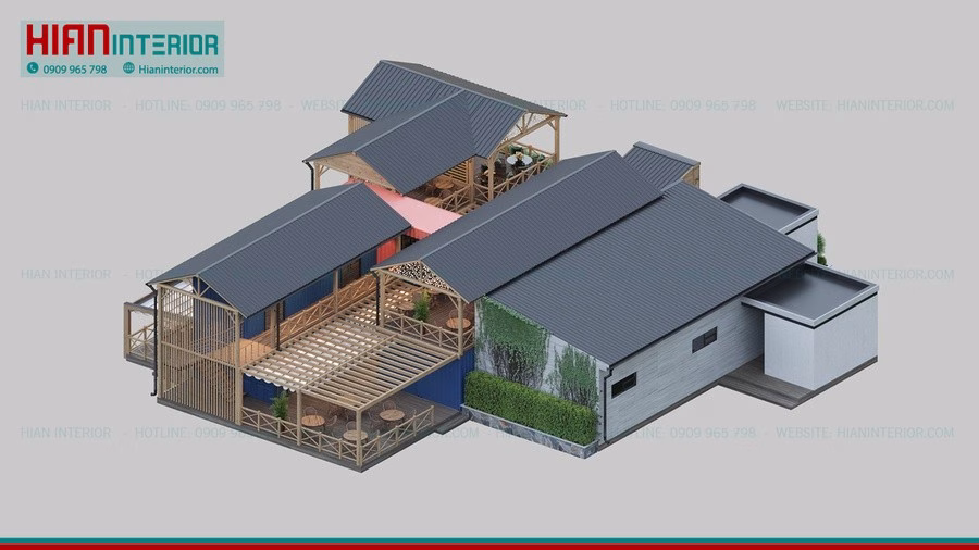 Nhà Hàng Sân Vườn Cao Cấp