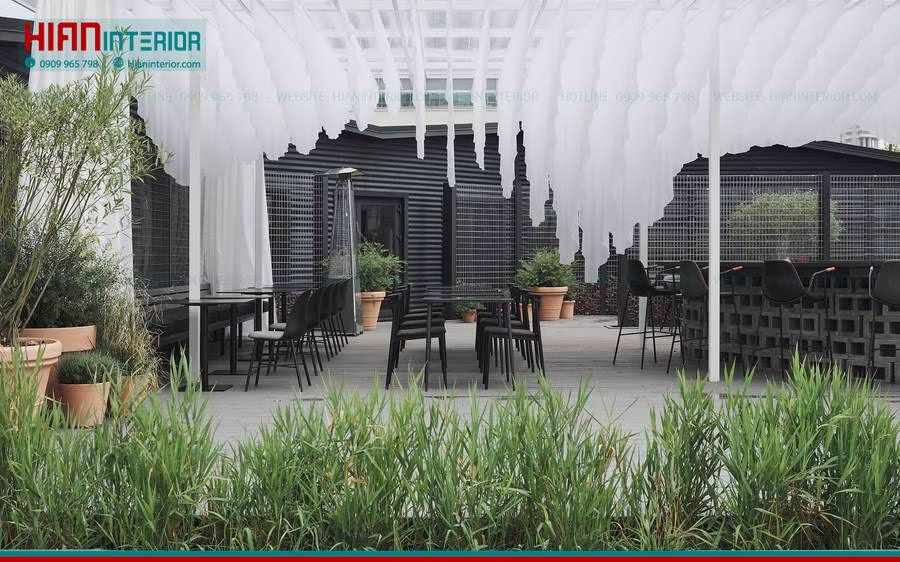Thiết Kế Nhà Hàng Sân Vườn Đẹp