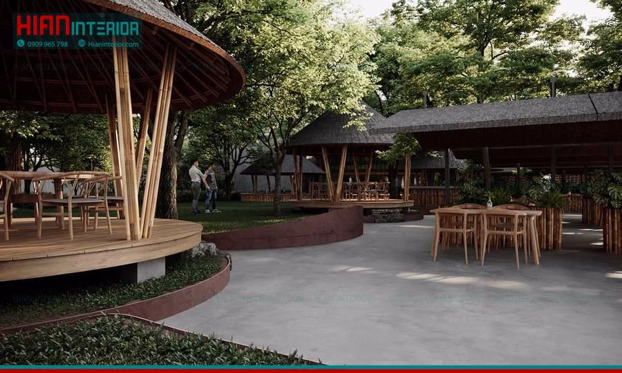 Báo Giá Nhà Hàng Sân Vườn Hiện Đại