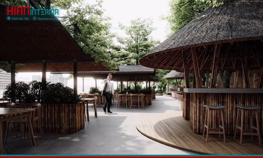 Báo Giá Nhà Hàng Sân Vườn Hiện Đại