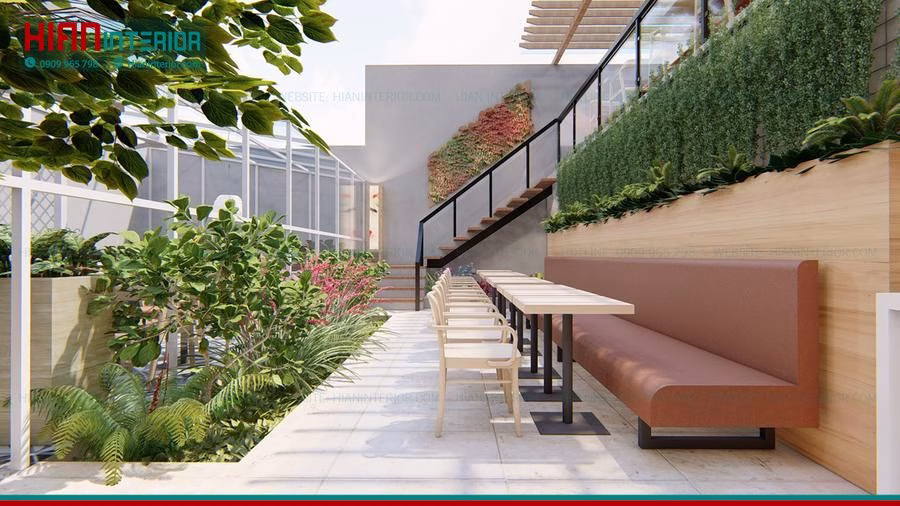 Thi Công Nội Thất Nhà Hàng Sân Vườn