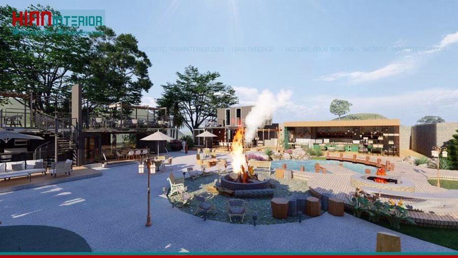 Thiết Kế Cảnh Quan Nhà Hàng Sân Vườn