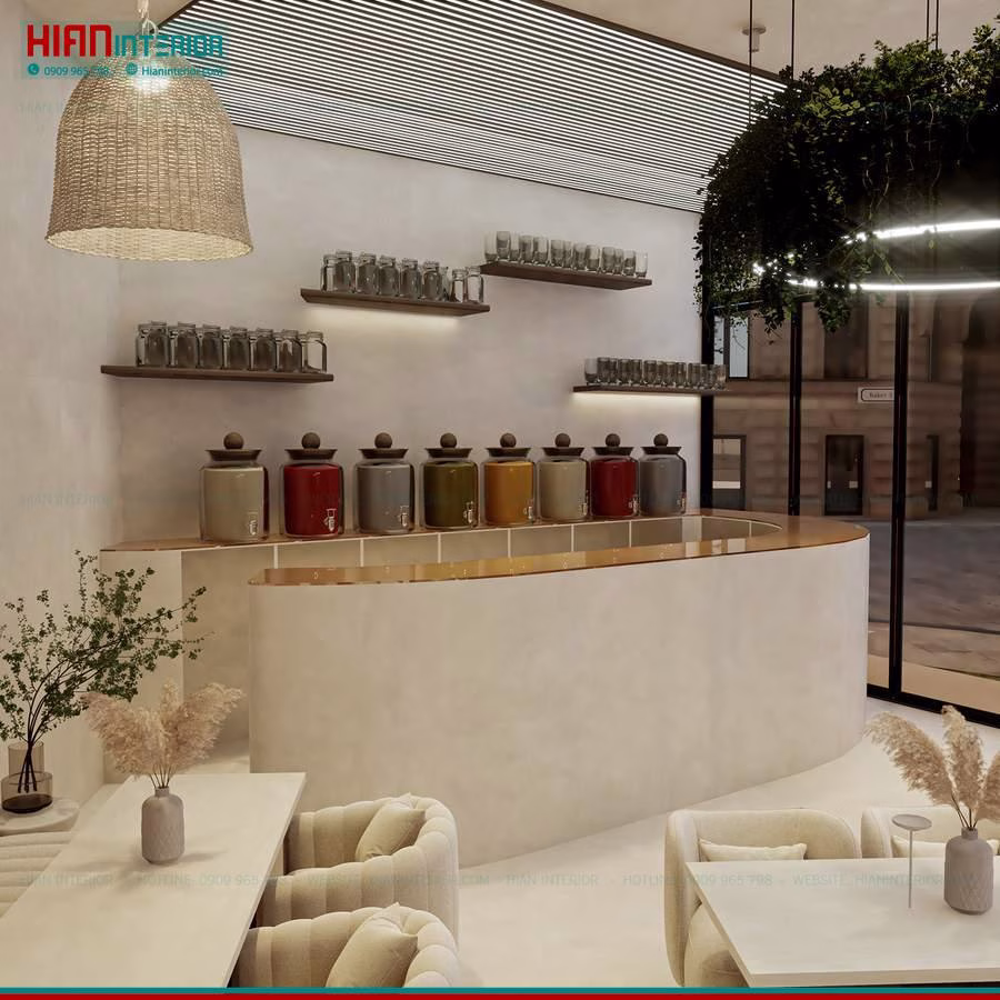 Thiết Kế Mặt Tiền Nhà Hàng Sân Vườn