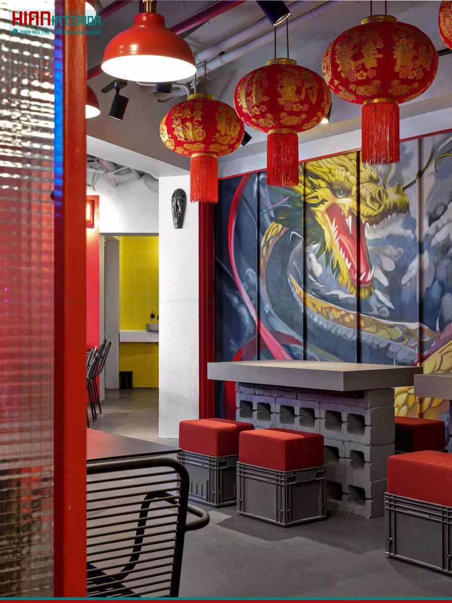 Nhà Hàng Thức Ăn Nhanh Hiện Đại