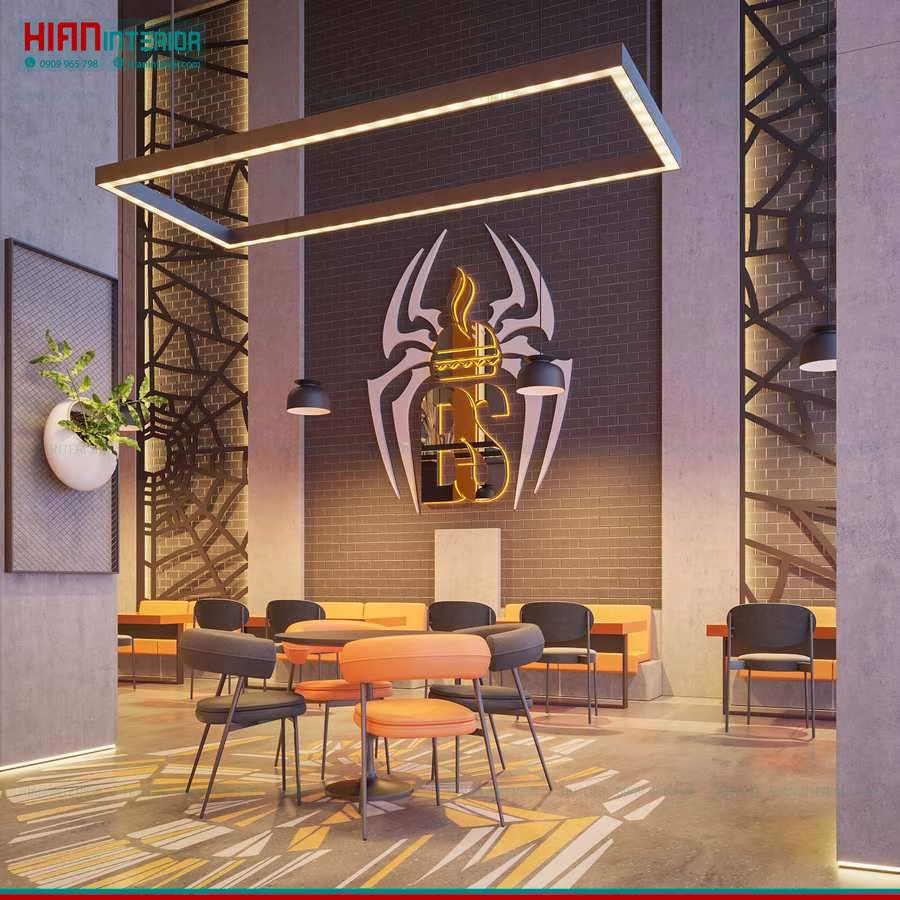 Thiết Kế Nhà Hàng Thức Ăn Nhanh Đẹp
