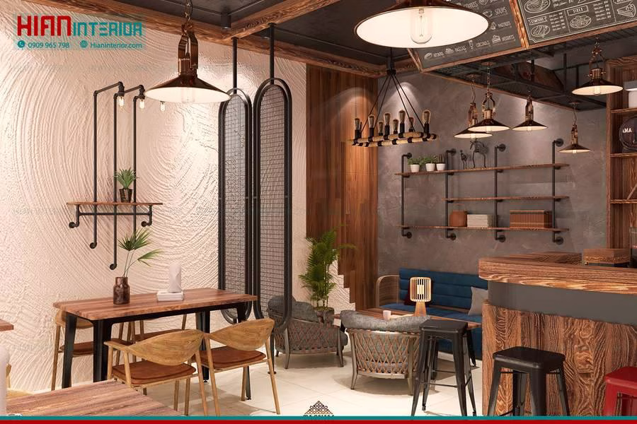 Thiết Kế Nhà Hàng Thức Ăn Nhanh Tiện Nghi